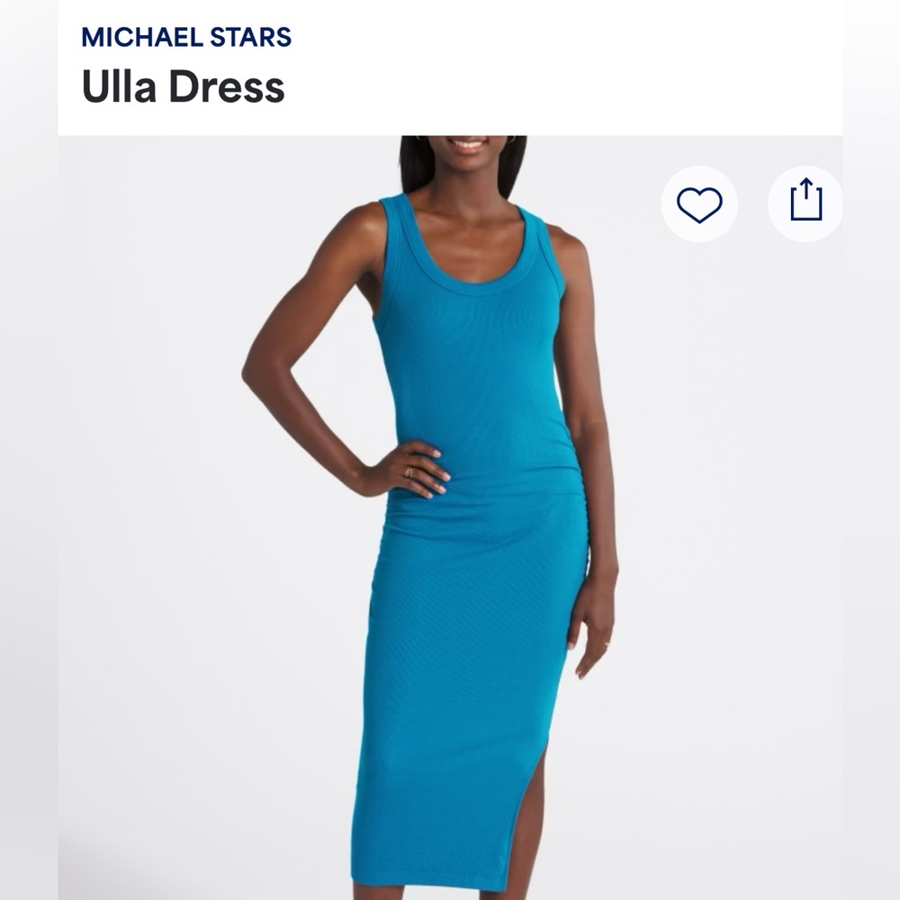 Michael Stars Vibrant Blue Backless Dress